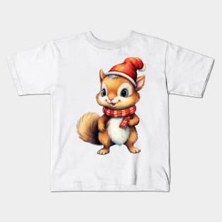 Christmas Squirrel Kids T-Shirt